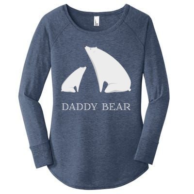 Daddy Bear Meaningful Gift Funny Vintage Christmas Polar Bear Costume Great Gift Women's Perfect Tri Tunic Long Sleeve Shirt