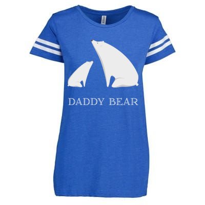 Daddy Bear Meaningful Gift Funny Vintage Christmas Polar Bear Costume Great Gift Enza Ladies Jersey Football T-Shirt