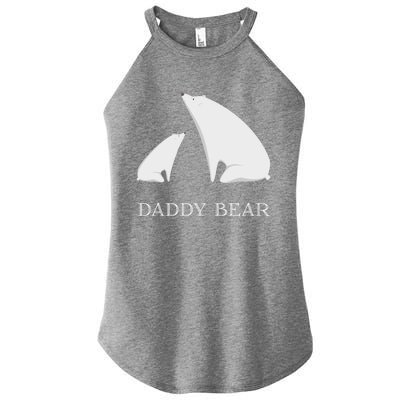 Daddy Bear Meaningful Gift Funny Vintage Christmas Polar Bear Costume Great Gift Women's Perfect Tri Rocker Tank