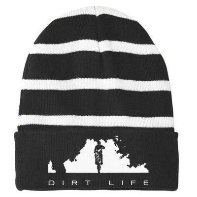 Dirt Bike Motocross Apparel Dirt Bike Motocross Striped Beanie with Solid Band