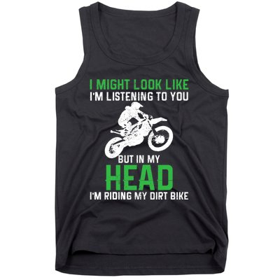 Dirt Bike Motocross Enduro Funny Quote Motorcycle Biker Gift Tank Top