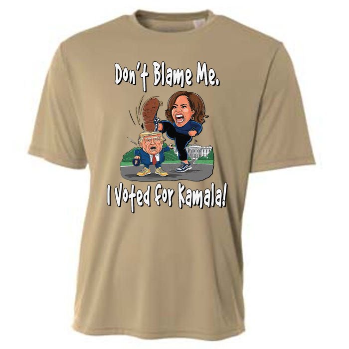 DonT Blame Me. I Voted For Kamala! Kamala & Little Trump Cooling Performance Crew T-Shirt