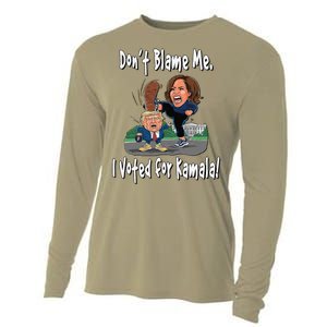 DonT Blame Me. I Voted For Kamala! Kamala & Little Trump Cooling Performance Long Sleeve Crew