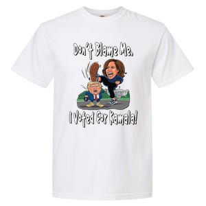 DonT Blame Me. I Voted For Kamala! Kamala & Little Trump Garment-Dyed Heavyweight T-Shirt