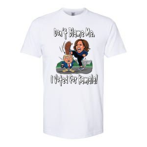 DonT Blame Me. I Voted For Kamala! Kamala & Little Trump Softstyle CVC T-Shirt