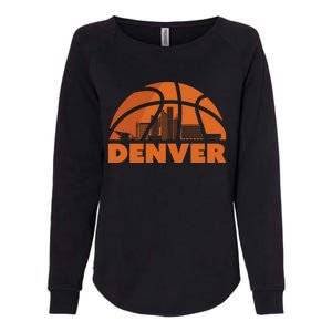 Denver Basketball Mile High 5280 Womens California Wash Sweatshirt