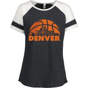 Denver Basketball Mile High 5280 Enza Ladies Jersey Colorblock Tee