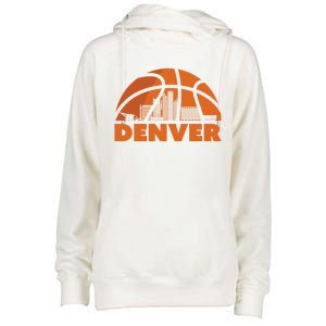 Denver Basketball Mile High 5280 Womens Funnel Neck Pullover Hood