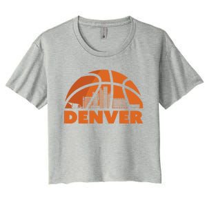 Denver Basketball Mile High 5280 Women's Crop Top Tee