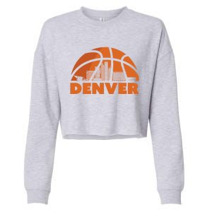 Denver Basketball Mile High 5280 Cropped Pullover Crew