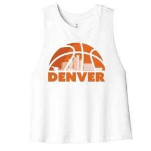 Denver Basketball Mile High 5280 Women's Racerback Cropped Tank