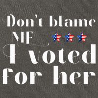 DonT Blame Me I Voted For Her Kamala Harris Design Cotton Canvas Backpack