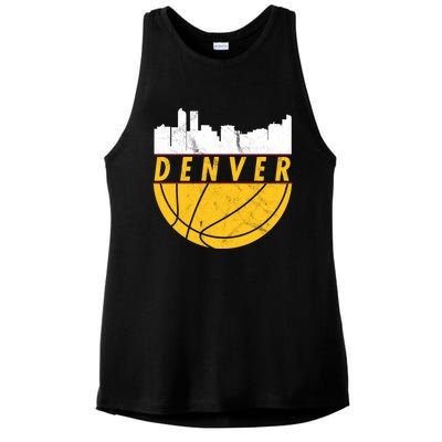 Denver Basketball Mile High 5280 DENVER Ladies PosiCharge Tri-Blend Wicking Tank