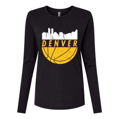 Denver Basketball Mile High 5280 DENVER Womens Cotton Relaxed Long Sleeve T-Shirt