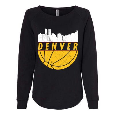 Denver Basketball Mile High 5280 DENVER Womens California Wash Sweatshirt