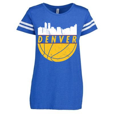 Denver Basketball Mile High 5280 DENVER Enza Ladies Jersey Football T-Shirt