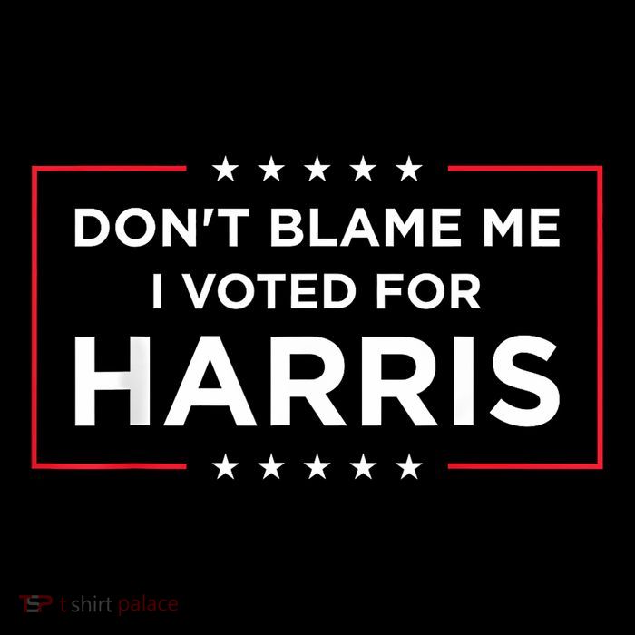 DonT Blame Me I Voted For Harris Zip Tote Bag