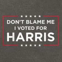 DonT Blame Me I Voted For Harris Cotton Canvas Backpack