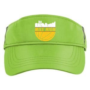 Denver Basketball Mile High 5280 Adult Drive Performance Visor