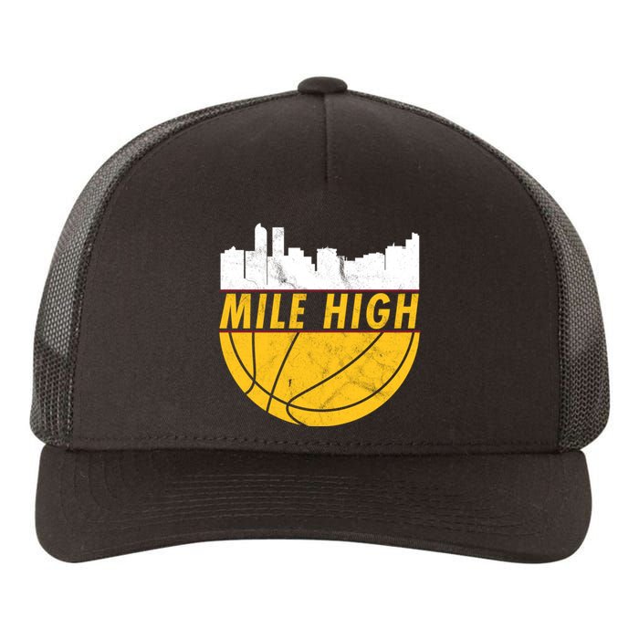 Denver Basketball Mile High 5280 Yupoong Adult 5-Panel Trucker Hat