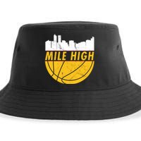 Denver Basketball Mile High 5280 Sustainable Bucket Hat