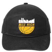 Denver Basketball Mile High 5280 7-Panel Snapback Hat