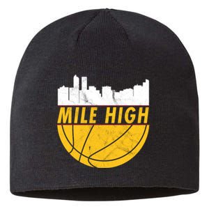 Denver Basketball Mile High 5280 Sustainable Beanie