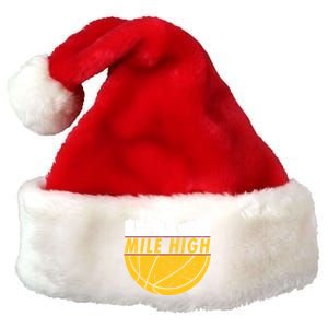 Denver Basketball Mile High 5280 Premium Christmas Santa Hat