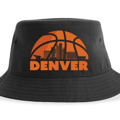 Denver Basketball Mile High 5280 Sustainable Bucket Hat