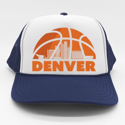 Denver Basketball Mile High 5280 Trucker Hat