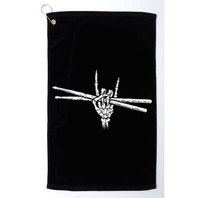 Drumsticks Band Music Drummer Percussion Player Platinum Collection Golf Towel