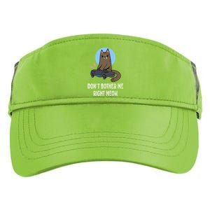 DonT Bother Me Right Meow Funny Video Gamer And Cat Lover Cool Gift Adult Drive Performance Visor