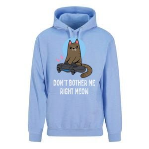 DonT Bother Me Right Meow Funny Video Gamer And Cat Lover Cool Gift Unisex Surf Hoodie