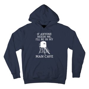 Deer Blind Man Cave Funny Hunter Dad Grandad Hunting Season Hoodie