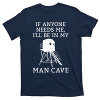 Deer Blind Man Cave Funny Hunter Dad Grandad Hunting Season T-Shirt