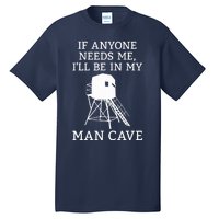 Deer Blind Man Cave Funny Hunter Dad Grandad Hunting Season Tall T-Shirt