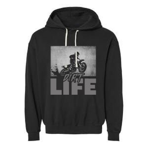 Dirt Bike Motocross - Dirt Bike Motocross Garment-Dyed Fleece Hoodie