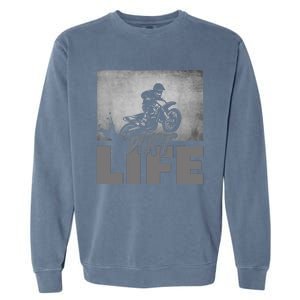 Dirt Bike Motocross - Dirt Bike Motocross Garment-Dyed Sweatshirt