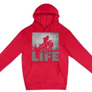 Dirt Bike Motocross - Dirt Bike Motocross Premium Pullover Hoodie