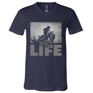 Dirt Bike Motocross - Dirt Bike Motocross V-Neck T-Shirt