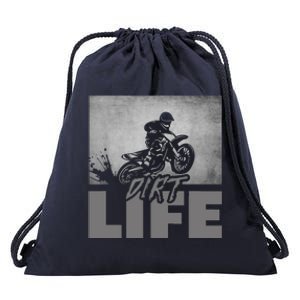 Dirt Bike Motocross - Dirt Bike Motocross Drawstring Bag