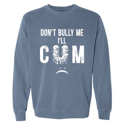 DonT Bully Me It Turns Me On Funny Garment-Dyed Sweatshirt