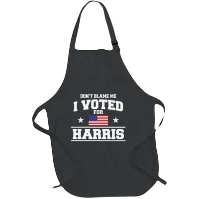 Dont Blame Me I Voted For Harris Full-Length Apron With Pockets