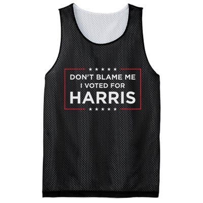 Don't Blame Me I Voted For Harris Mesh Reversible Basketball Jersey Tank
