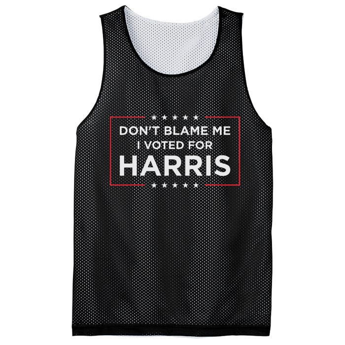 Don't Blame Me I Voted For Harris Mesh Reversible Basketball Jersey Tank