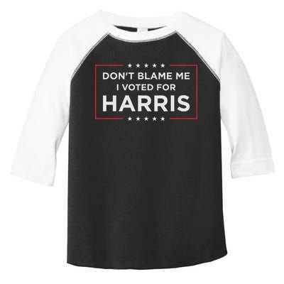 Don't Blame Me I Voted For Harris Toddler Fine Jersey T-Shirt