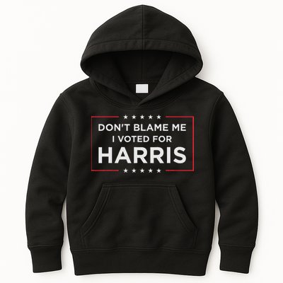 Don't Blame Me I Voted For Harris Kids Hoodie
