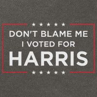 Don't Blame Me I Voted For Harris Cotton Canvas Backpack