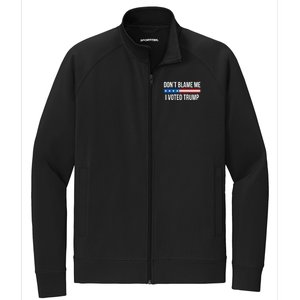 Don't Blame Me Gift I Voted Trump Gift Stretch Full-Zip Cadet Jacket