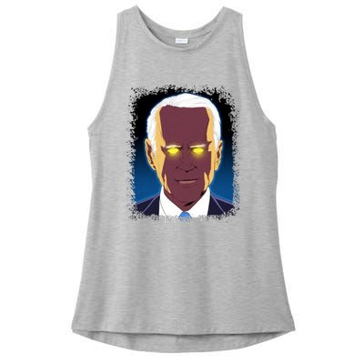 Dark Brandon Meme Ladies PosiCharge Tri-Blend Wicking Tank